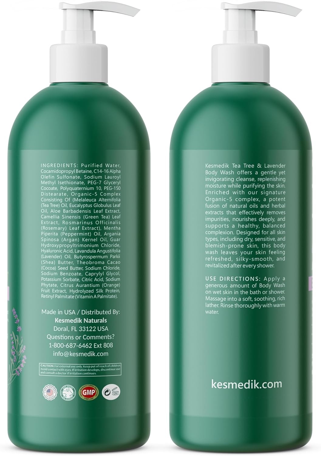 Tea Tree Lavender Body Wash MaxTherapy, Itchy Skin Relief, Antifungal Defense,