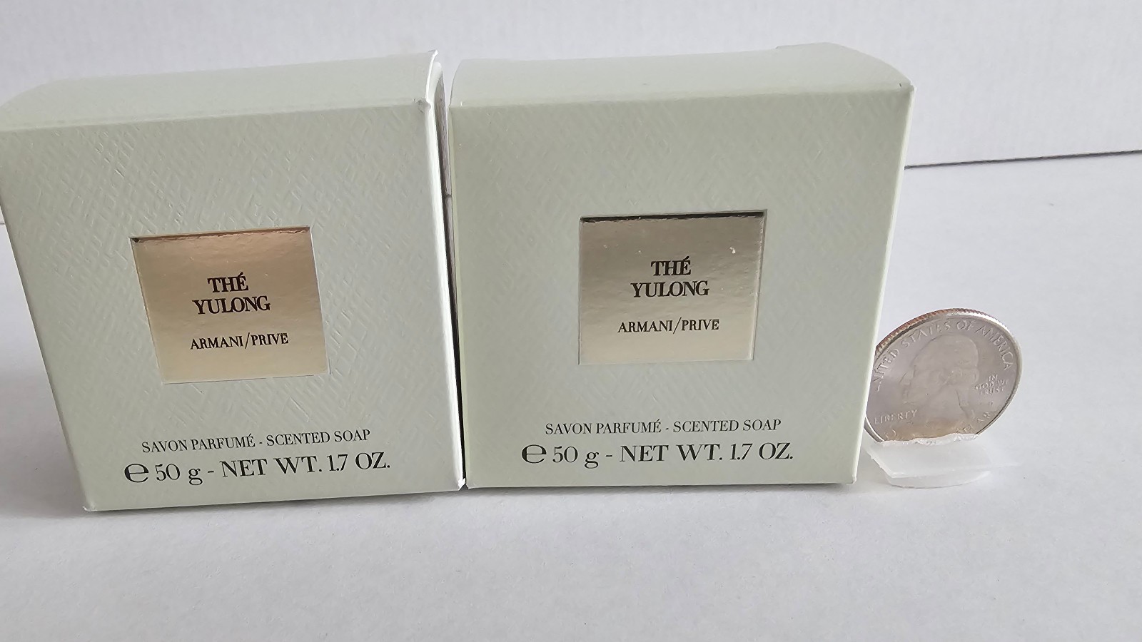 Armani Privé THÉ YULONG Scented Luxury Mini Soap – TWO PIECES 1.7Oz/50g/each