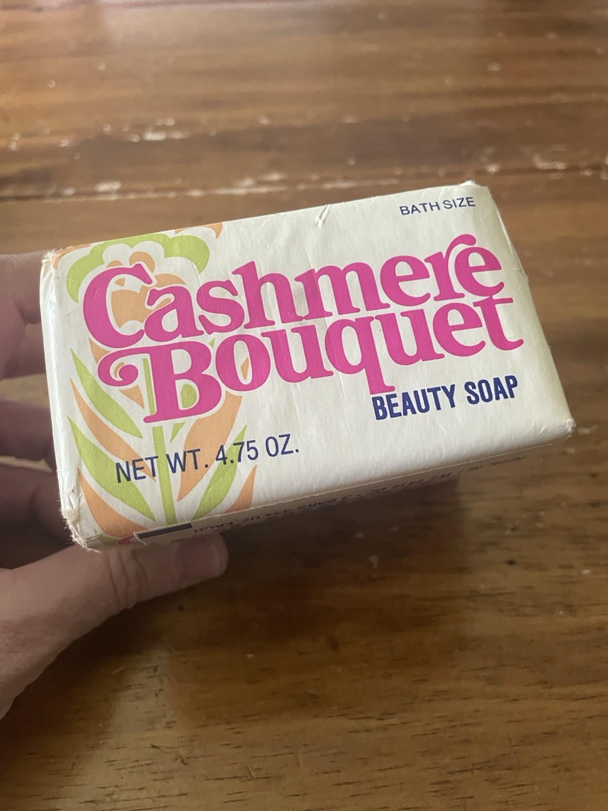 NOS Vintage Cashmere Bouquet Beauty Bar Soap 3 Bath Sz 4.75 Oz Bars For Deedyt