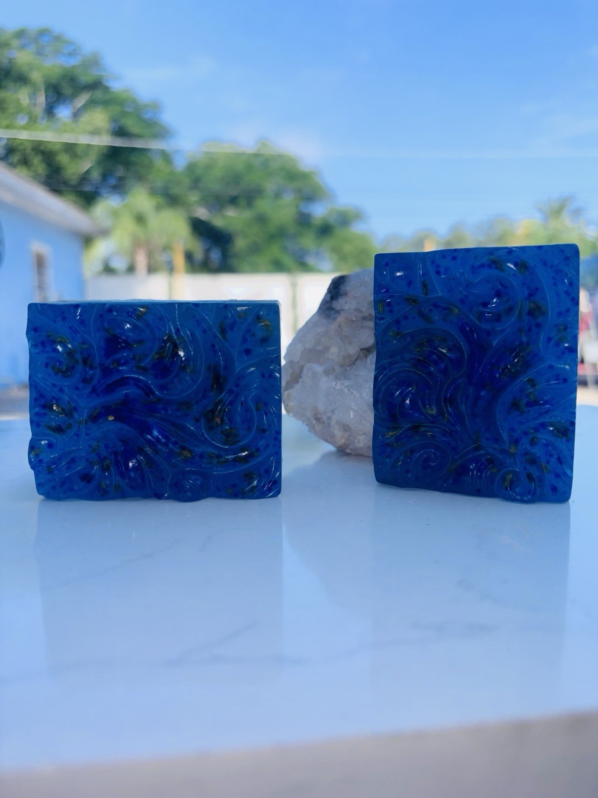 Jabón Ritual Body Bar Soap Anise & Fennel Handmade Blue