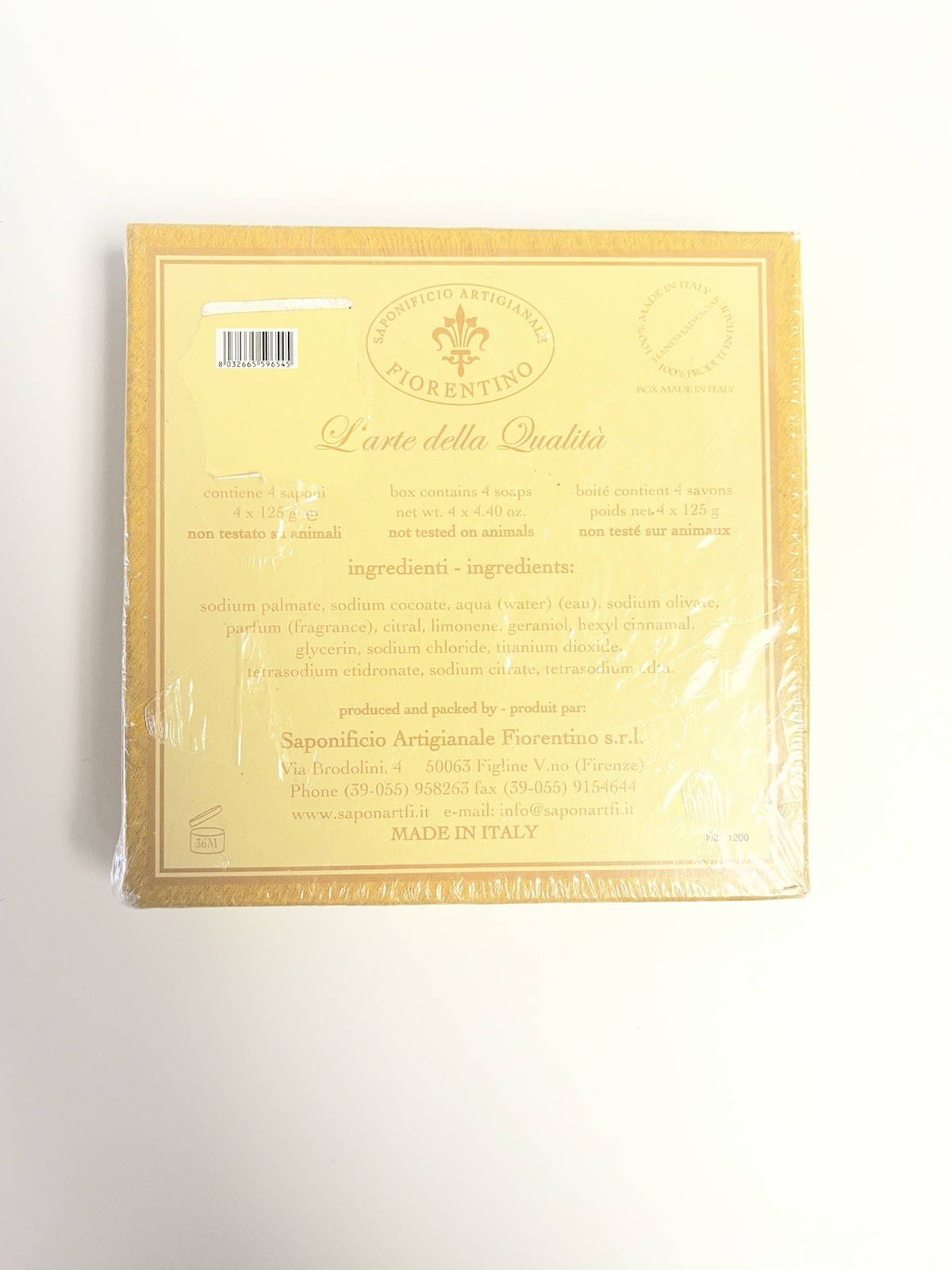 Saponificio Artigianale Fiorentino Raphael Cherub Angel Soap 4 Round Relief