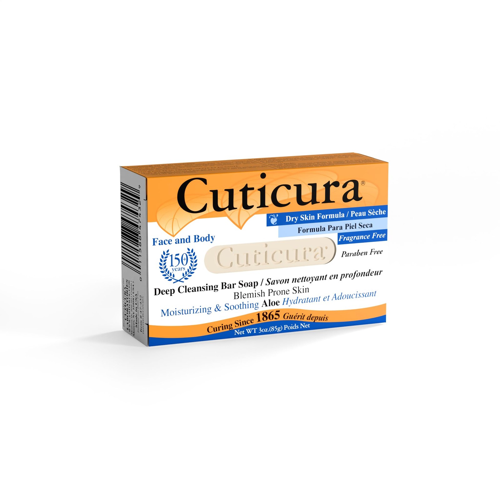 Cuticura Deep Cleansing Face and Body Soap – Dry Skin Formula for Blemish-Prone