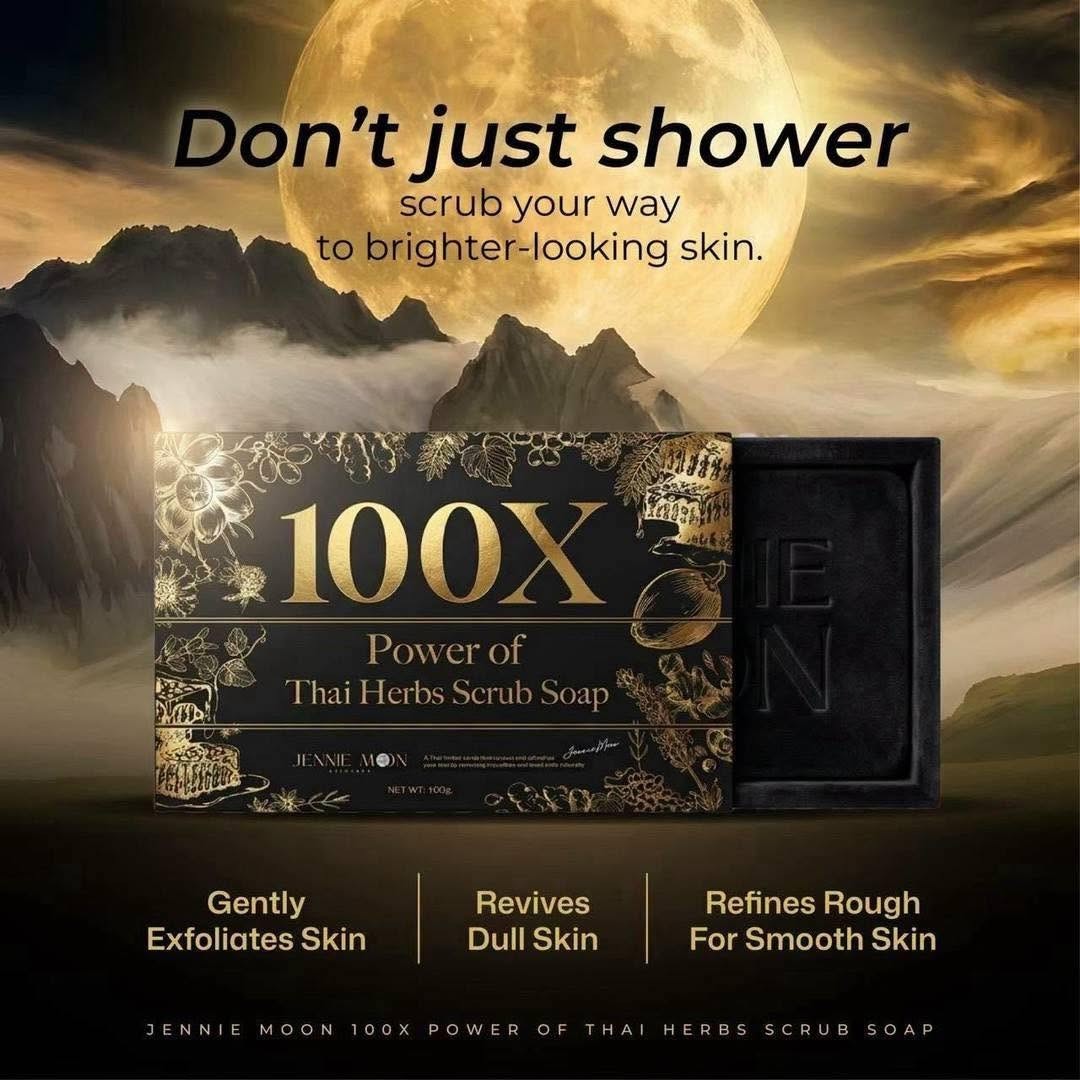 Jennie Moon X100 Power of Thai Herbs Scrub Soap 160gr – 2 Units