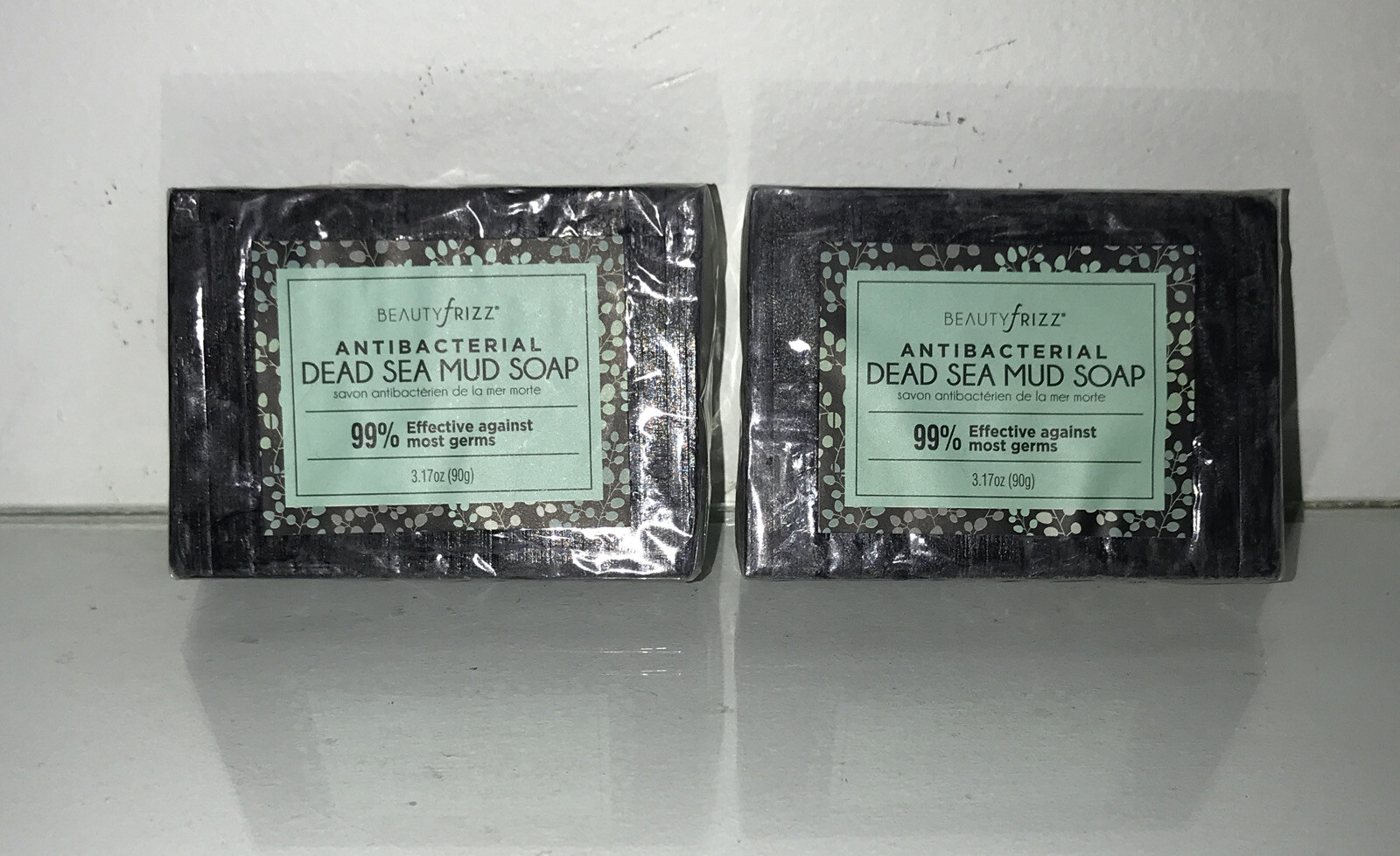 2 ANTIBACTERIAL DEAD SEA MUD SOAP 99% Affective against most germs 3.17oz – NEW!