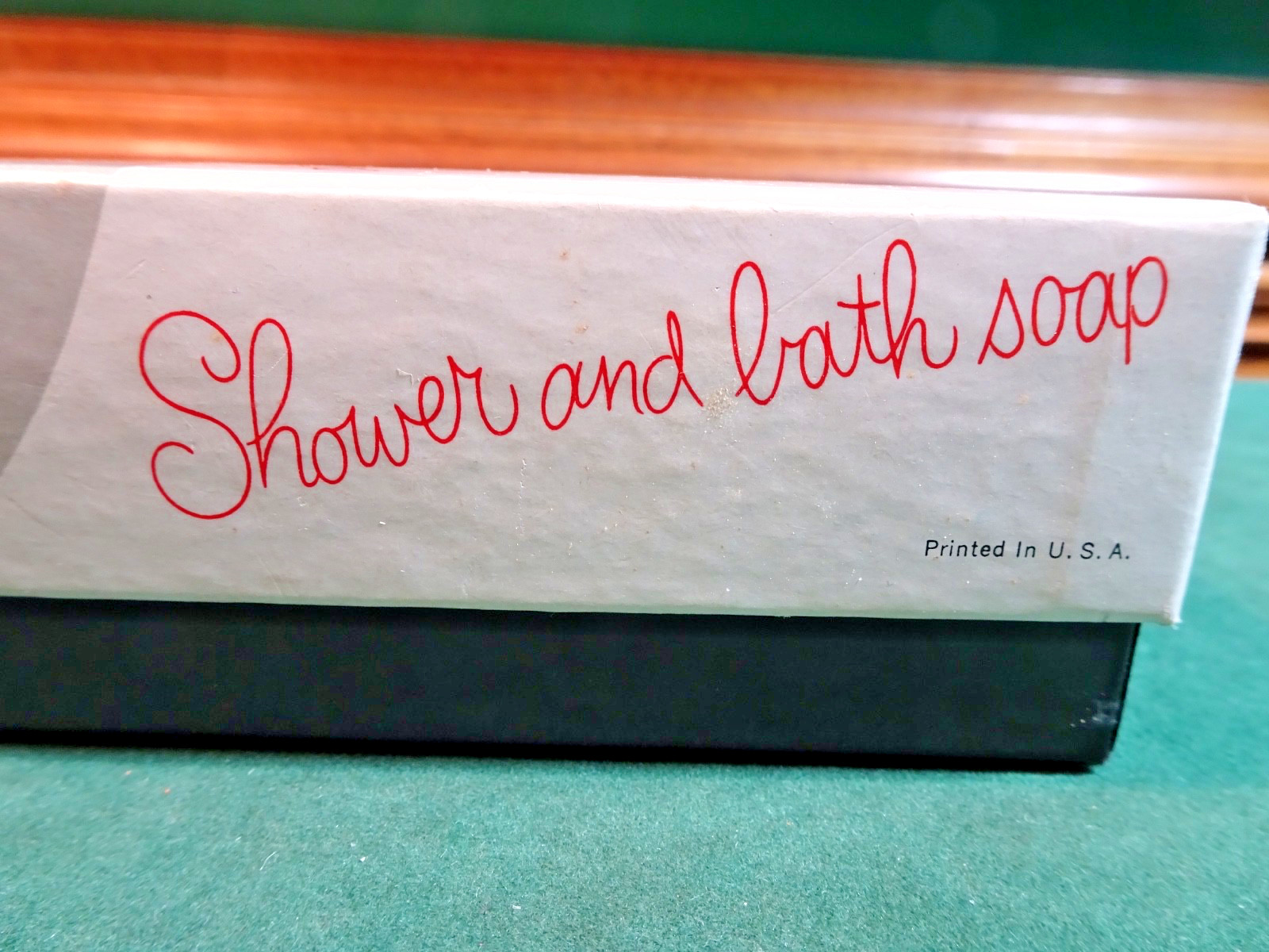 SHULTON ART DECO SHOWER & BATH SOAP ON A ROPE CORD, USA, WOMAN MASK, USA