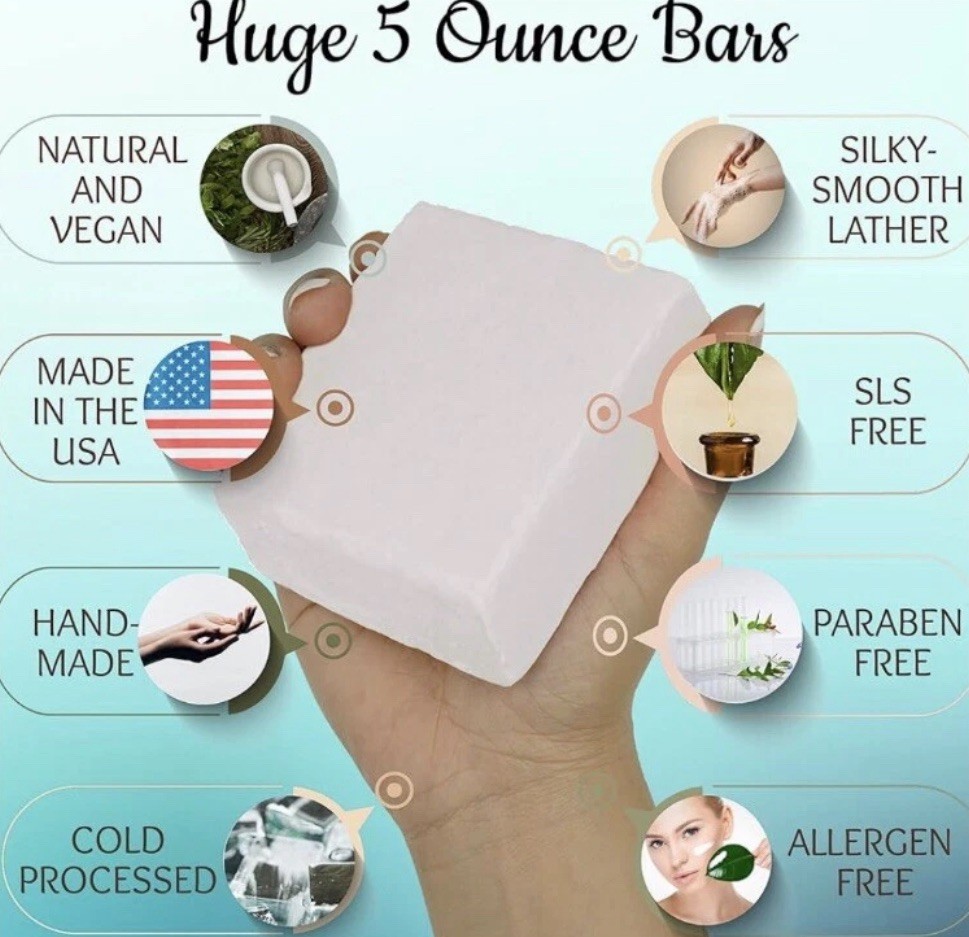 Amish Farm Worlds Best Quality Bar Soap Fragrance Free No Dyes 100 bars total