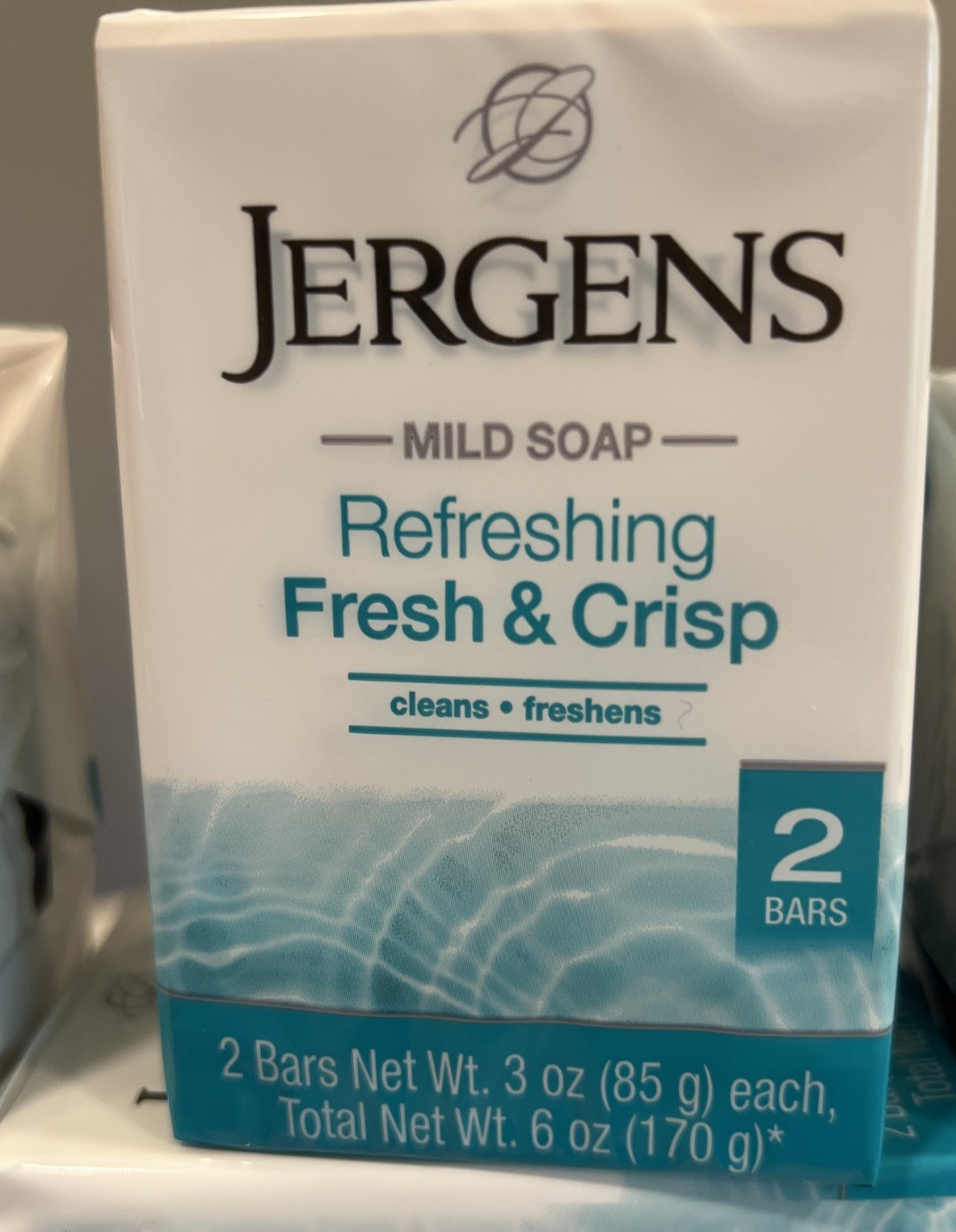 Jergens Mild Bar Soap Refreshing Fresh And Crisp, 3 Oz each, 20 Pack-40 Bars