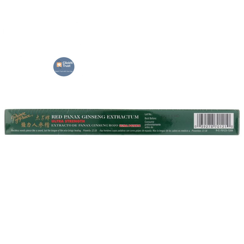 Prince of Peace Red Panax Ginseng Extractum Ultra 1 Count (Pack 10)