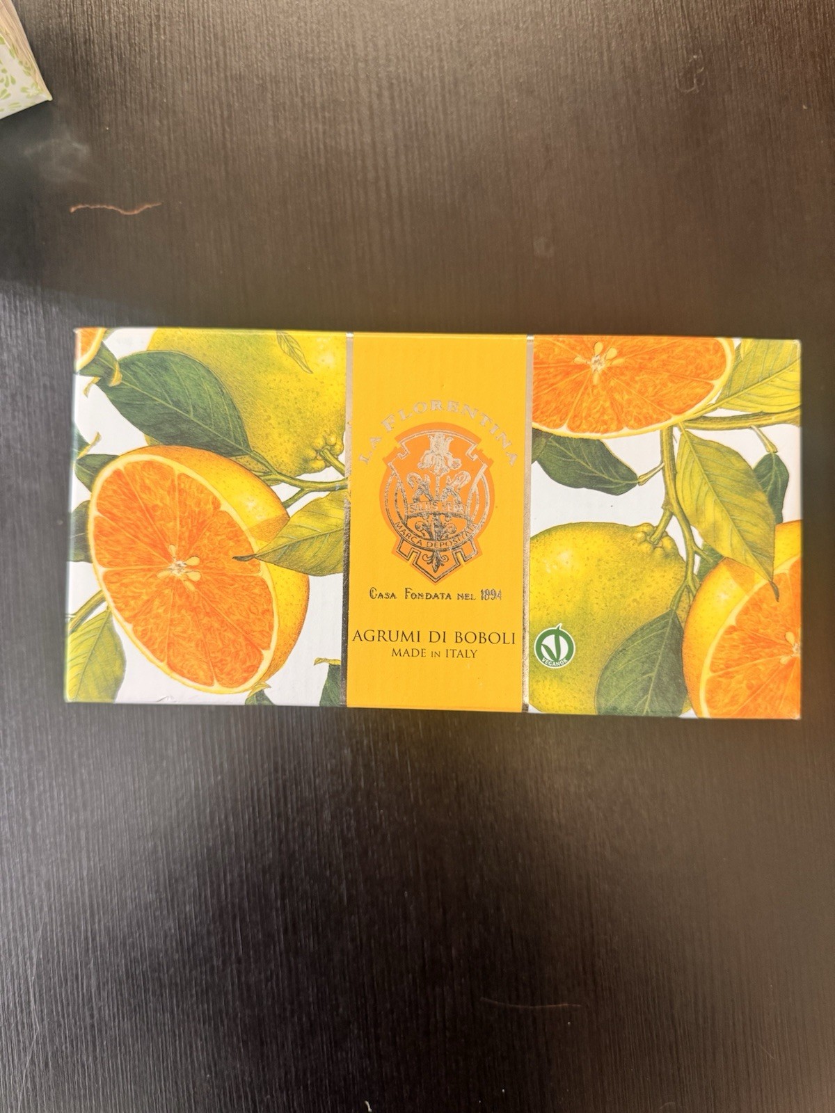 La Florentina Agrumi di Boboli Citrus Vegan Soap Set 3 Bars 200g Italy