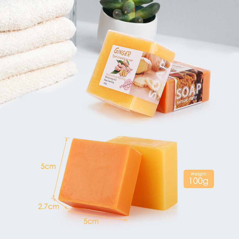3PCS Tumeric Soap Skin Whitening Dark Spots lightening Acne Brightening Turmeric