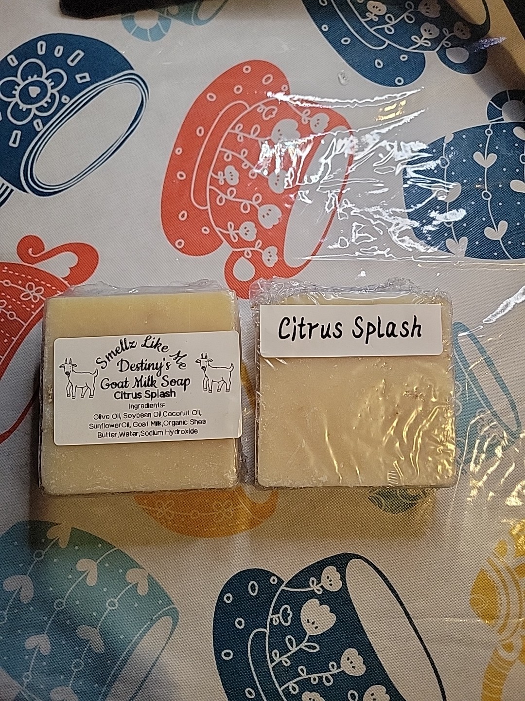 Homemade Goat Milk Soap Citrus Splash