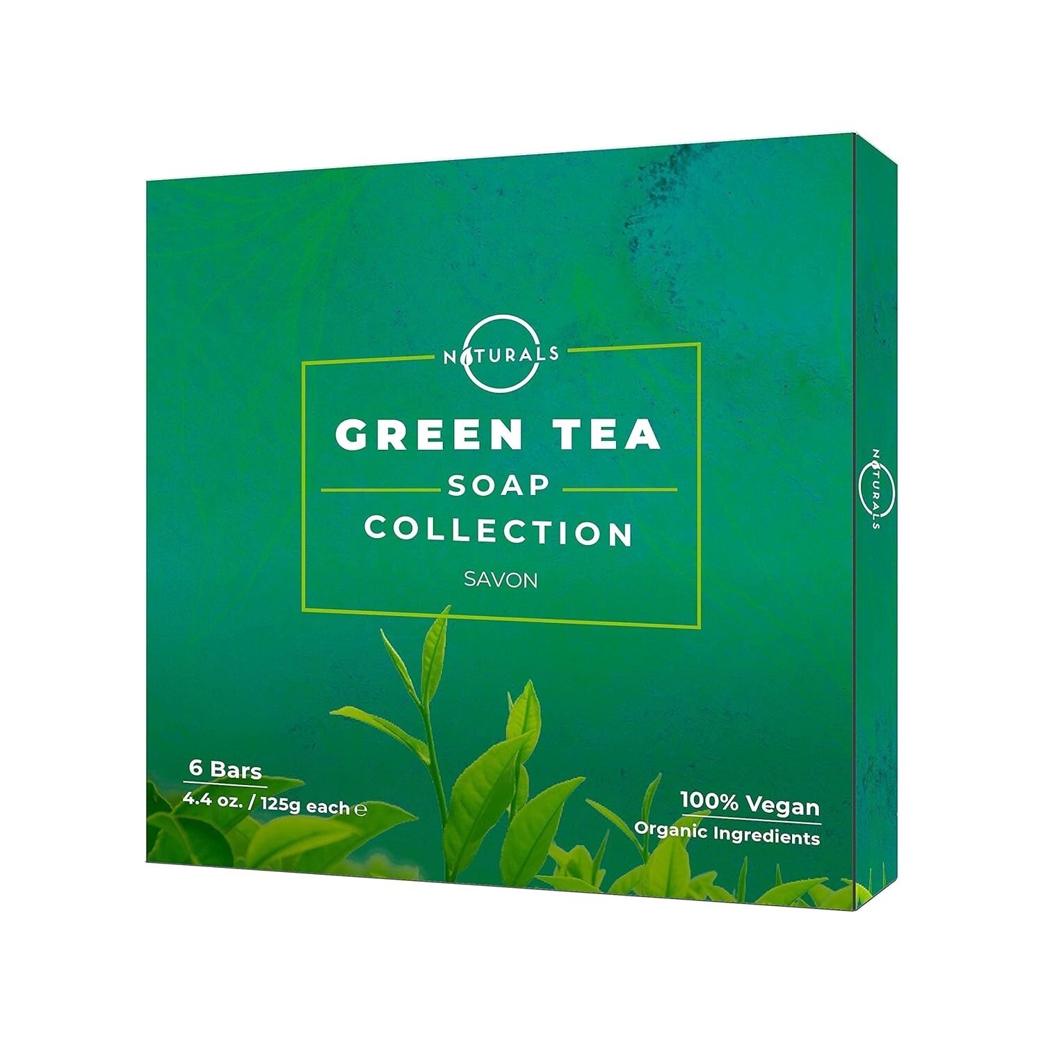 Sustainable Cold Pressed Men’s Soap Bars – 6-Pcs Exfoliating Green Tea Set