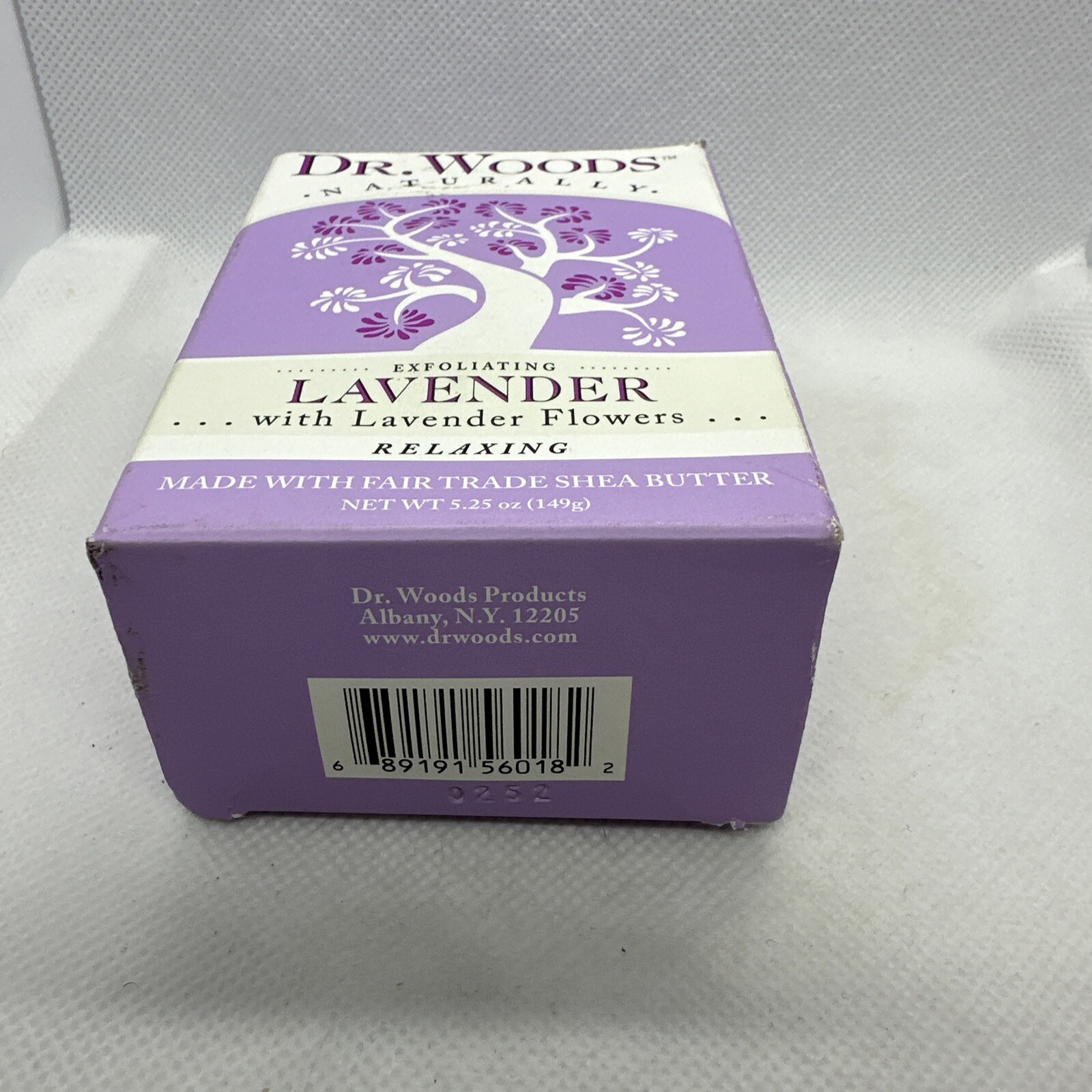 Dr. Woods Castile Body Bar Soap Skin Exfoliating Relaxing Lavender – 5.25 oz