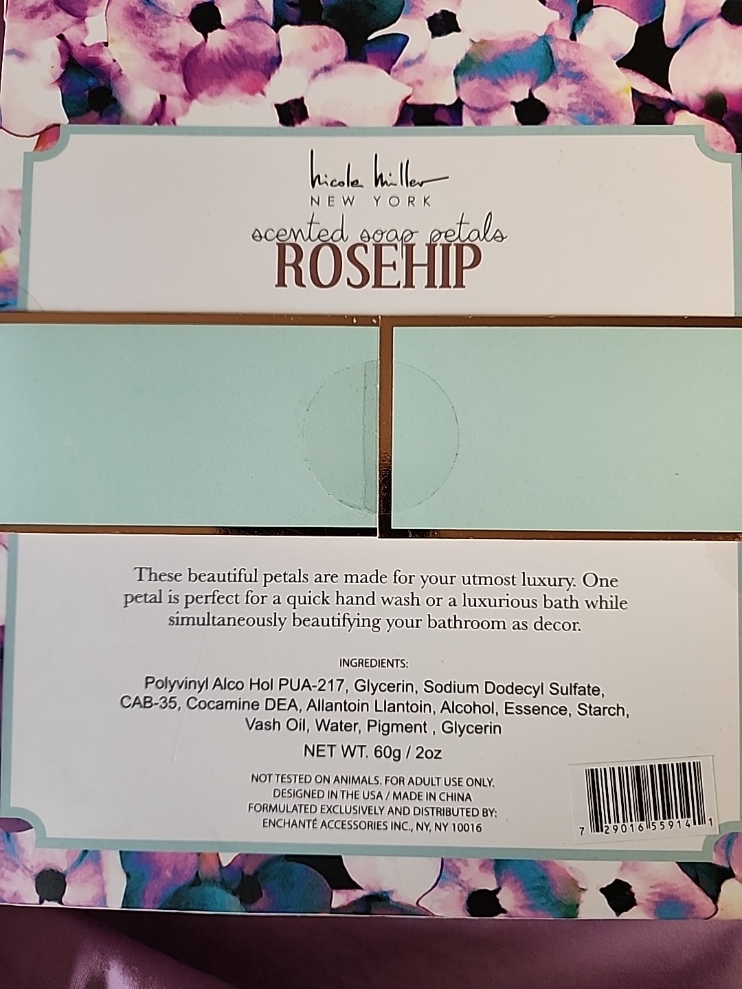 Scented Soap Petals, ROSEHIP. By Nicole Miller/NewYork. Reds & Pinks rose buds