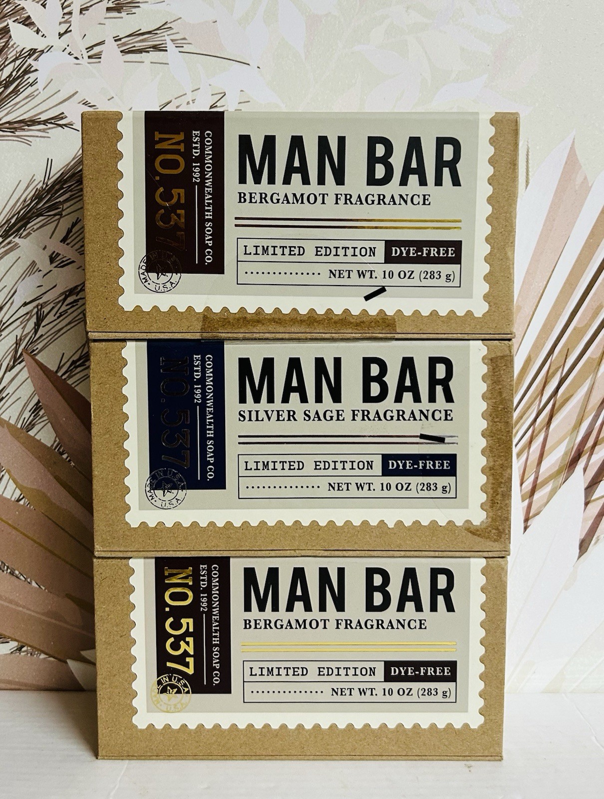 Bergamot & Silver Sage Dye-Free Bar Soap 10 oz Each