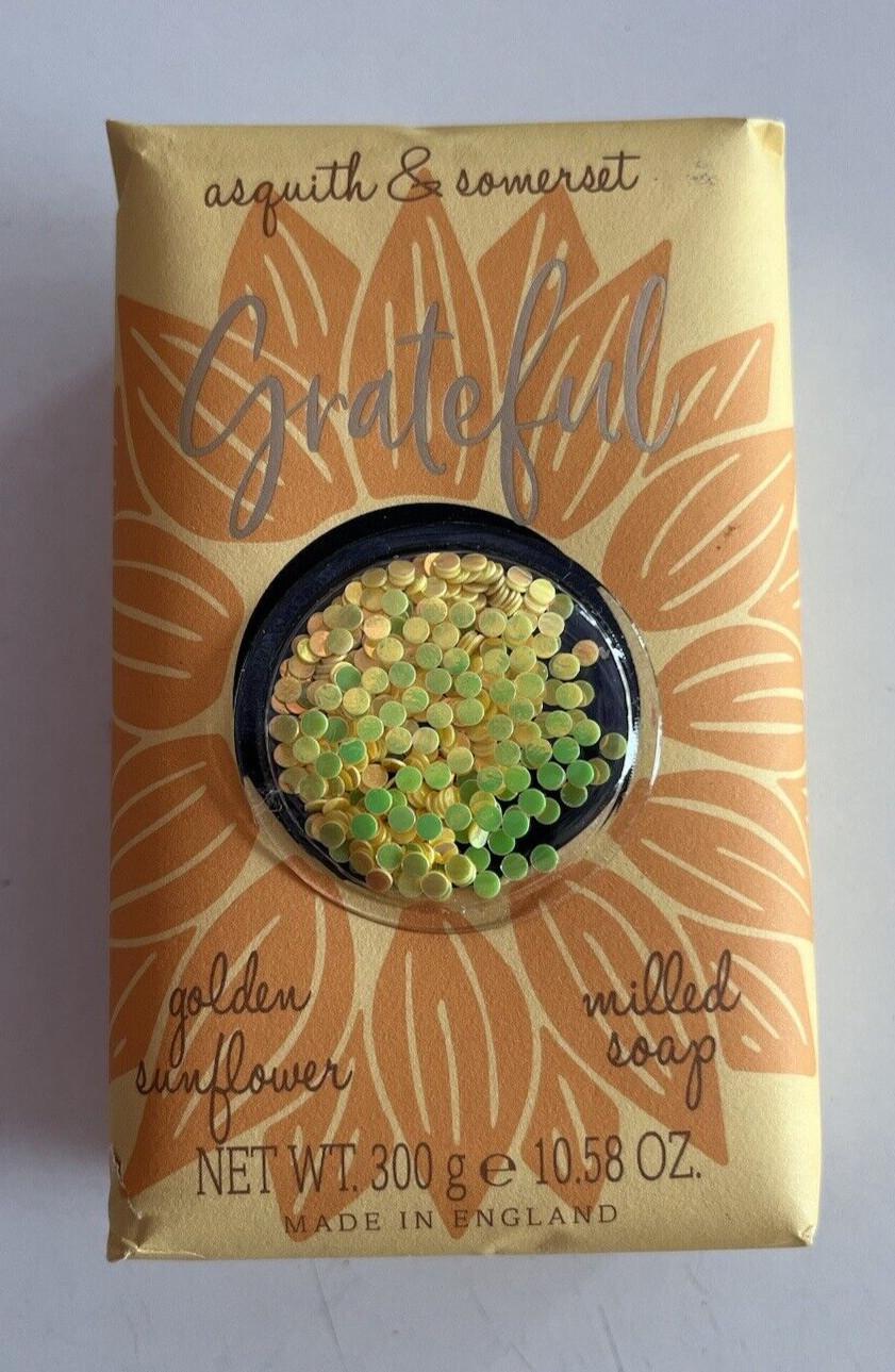 Asquith & Somerset Golden Sunflower Milled Luxury Soap Bar 10.58 oz / 300 g