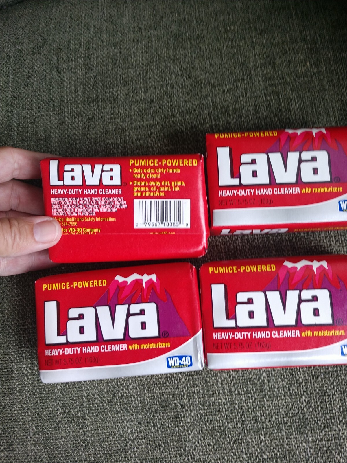 Lot of 4 bars of Lava hand soap Brand New WD-40