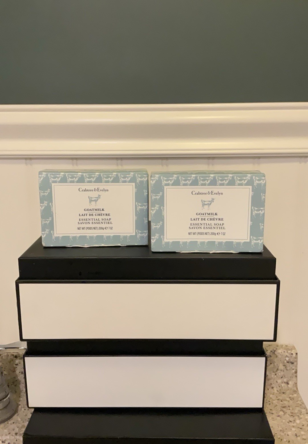 Crabtree Evelyn GOATMILK Essential BAR SOAP 2pc Set Large 7oz /200g BN FreeShip