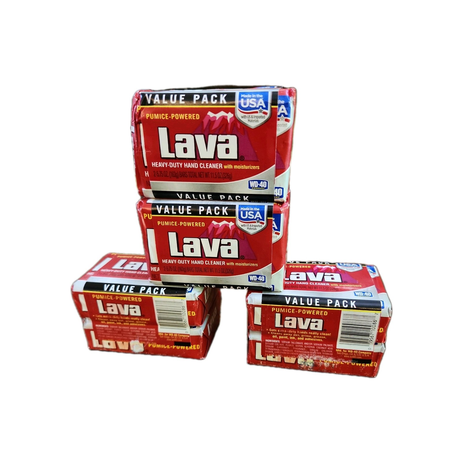 (8) Lava Soap Heavy-Duty Hand Cleaner pumice powered 5.75 oz Bar w/Moisturizer