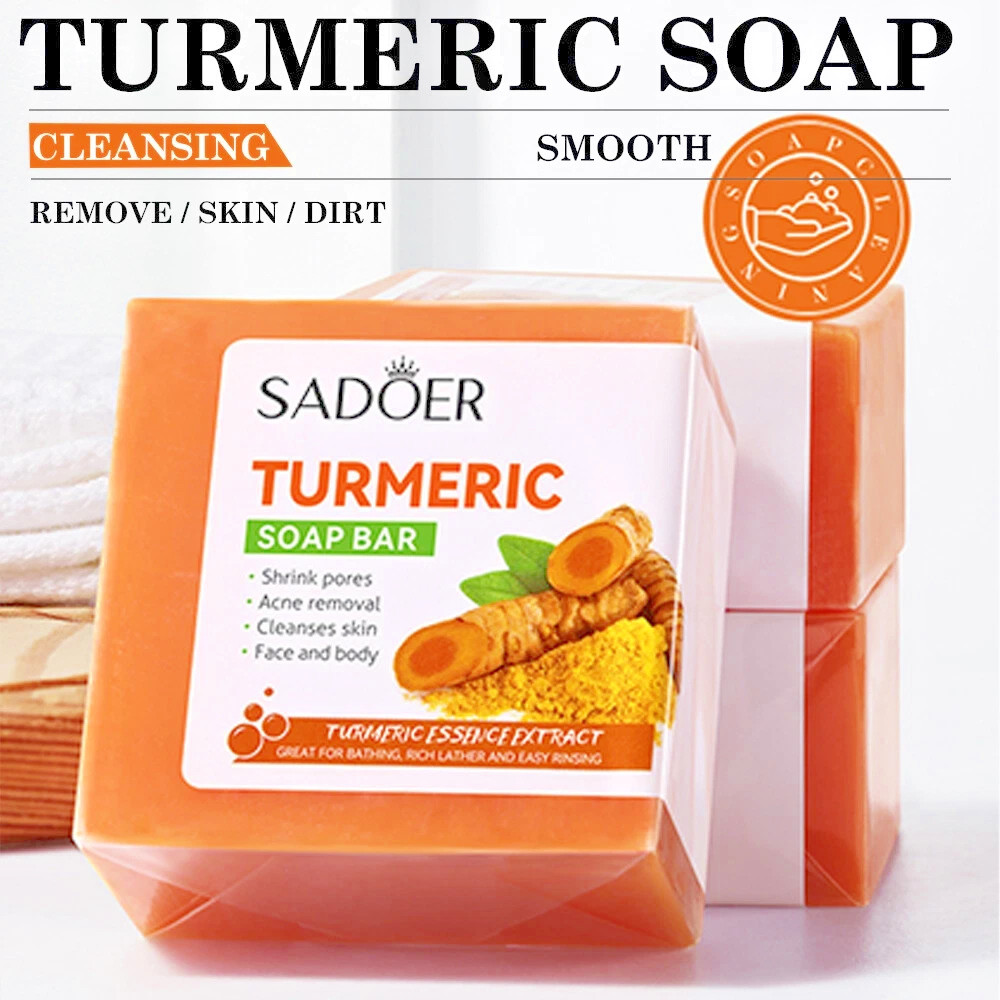 Kojic Acid Soap Dark Spot Whitening Turmeric Soap Skin Bleaching Lightening 100G