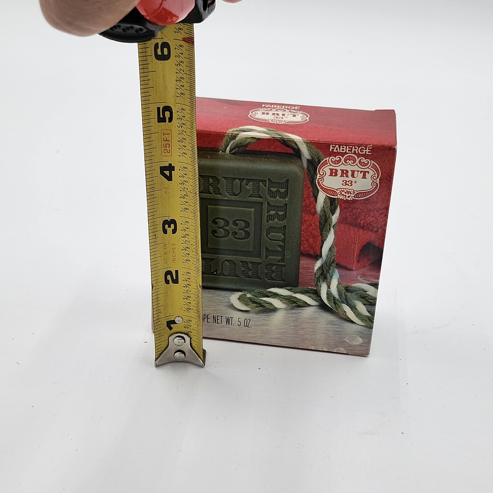 Vintage Men’s BRUT Faberge 33 “Soap On A Rope” RARE Gemco Tag New in box
