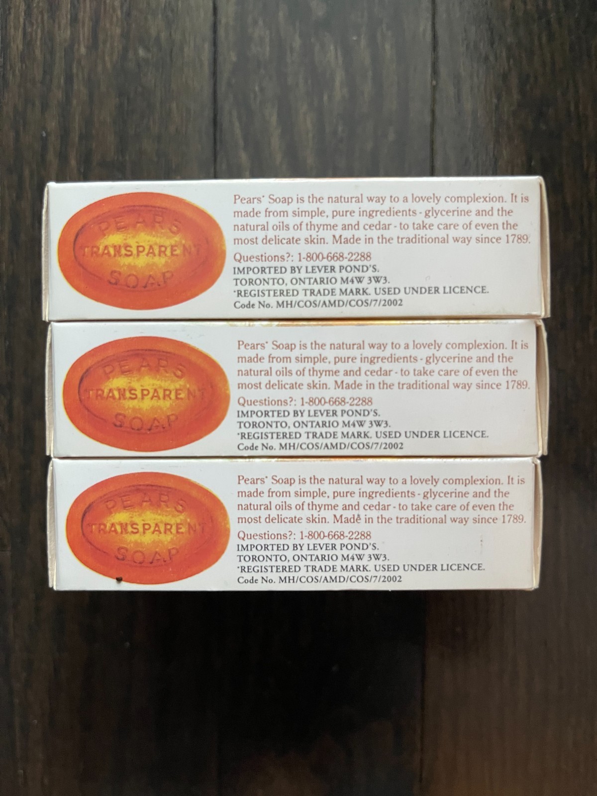 ULTRA RARE Vintage 2002 Pears Soap 3-Pack 75g Original Pre-2009