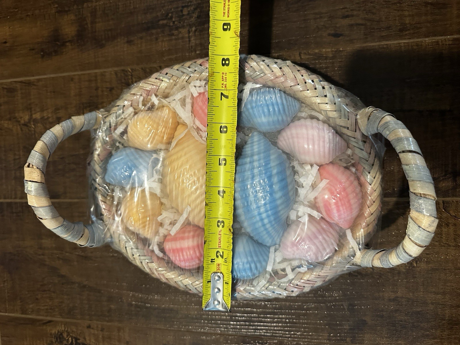 VTG BEN RICKERT DECORATIVE Sea Shell Soap Basket NEW SEALED Multicolor
