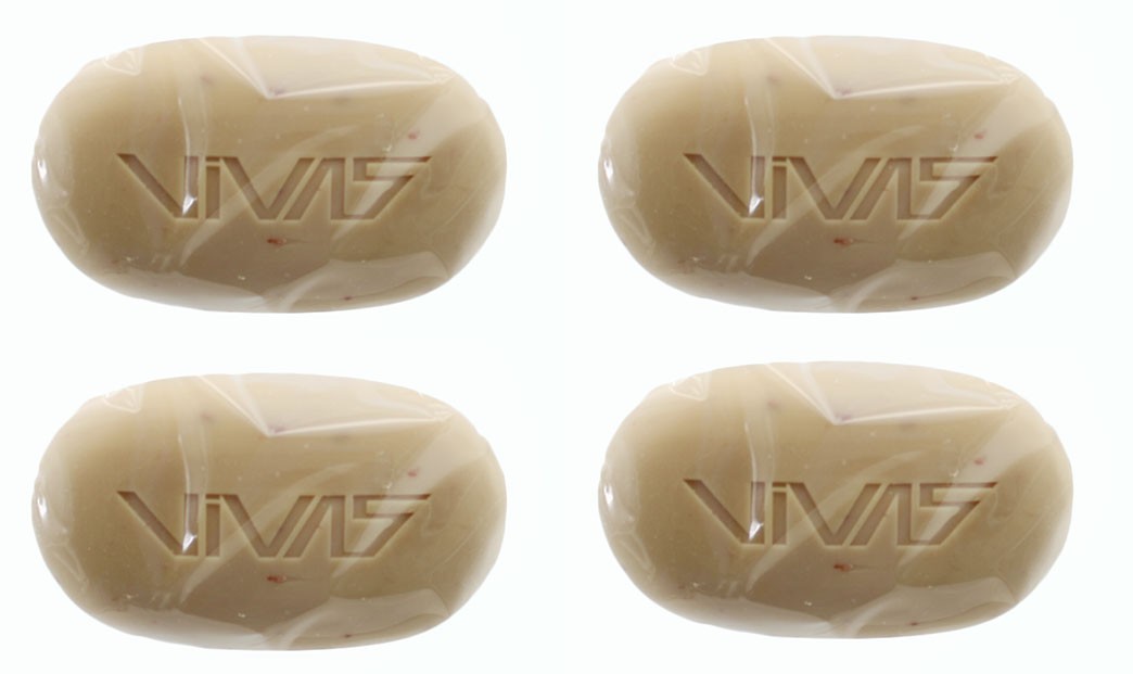 Bar Soap Vivas by Ampro Toasted Coconut Body Bar 4.25 oz 4 Pack