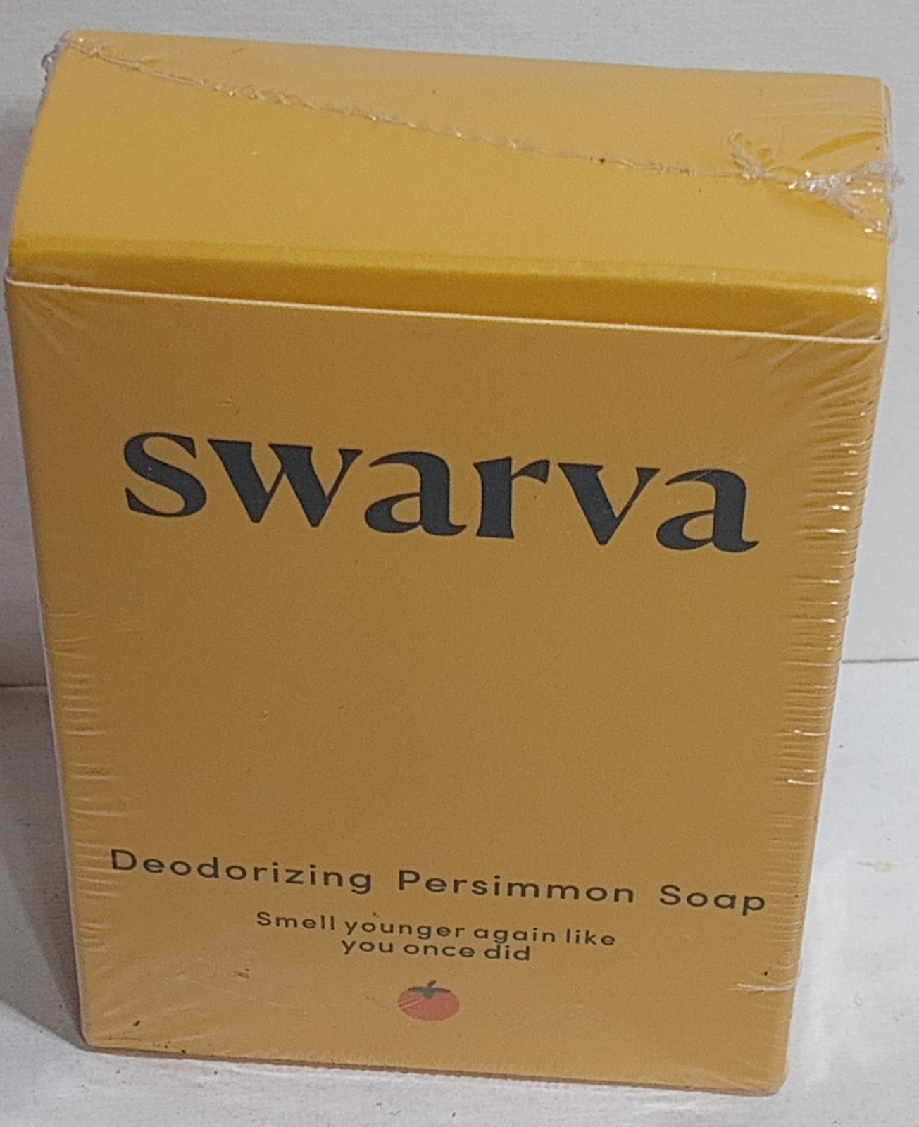 Swarva Deodorizing Persimmon Soap Anti-Aging Body Bar with Foaming Net