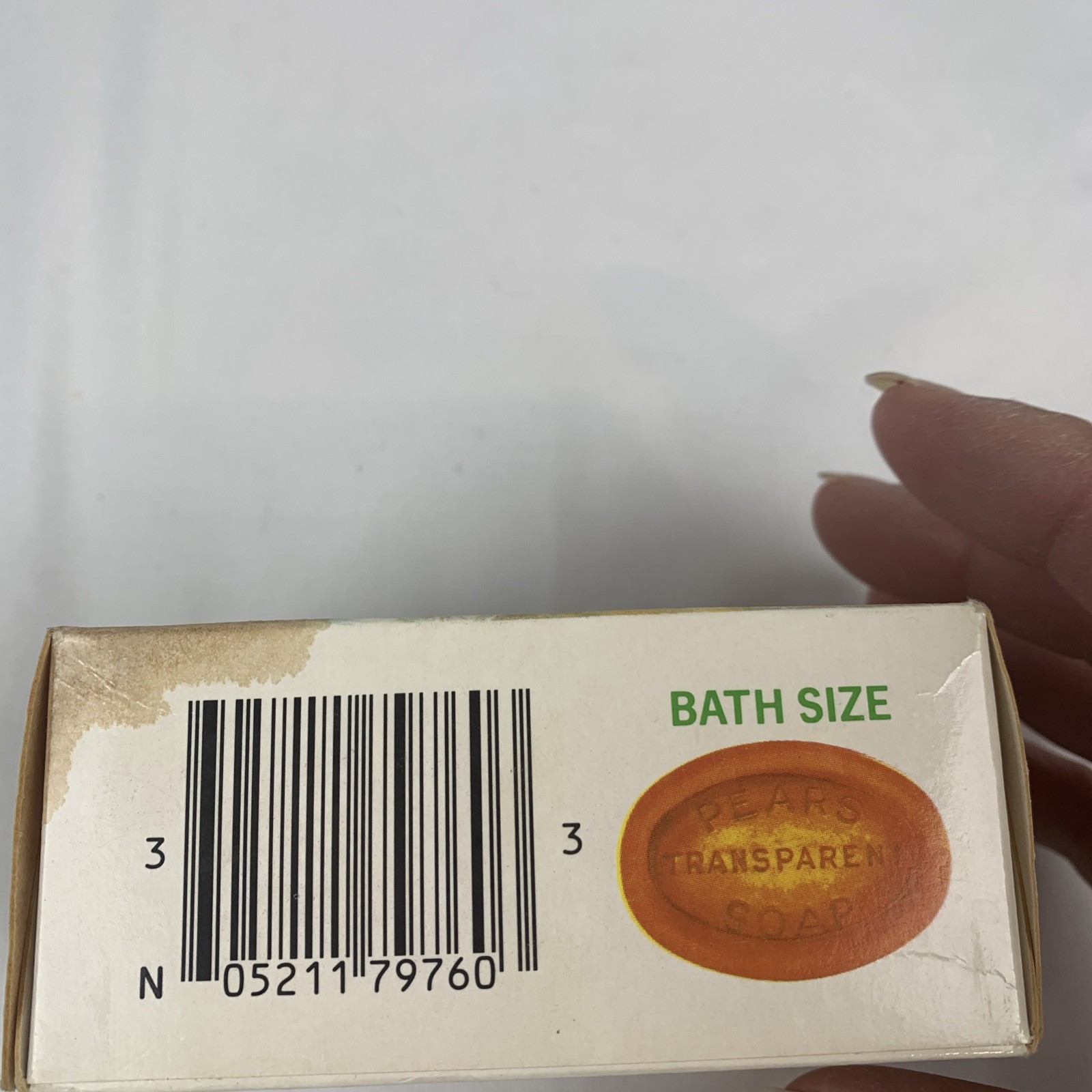 Vtg Bath Size Pears Transparent Soup NIP Original Price Sticker From Osco 4.4 Oz