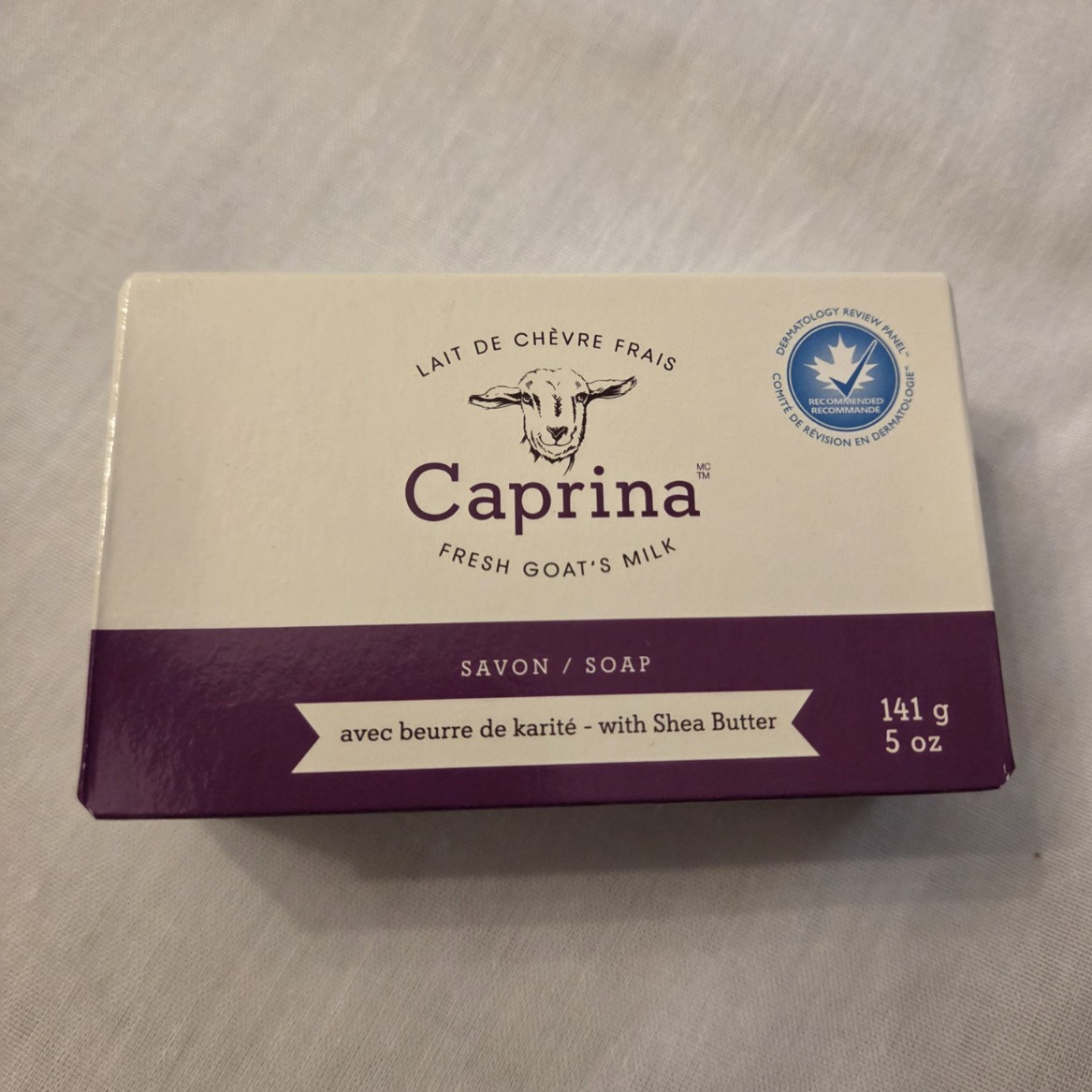 Caprina Fresh Goat’s Milk & Shea Butter Moisturizing Bar Soap, 5 oz
