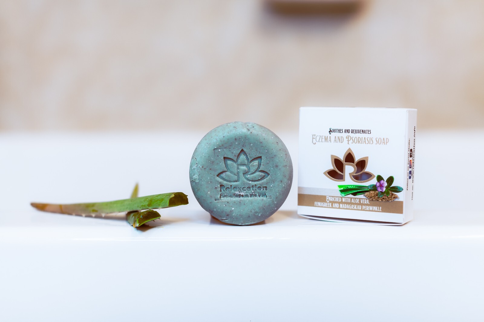 Eczema & Psoriasis Bergamot Natural Cold Process Soap Bar with Essential Oils
