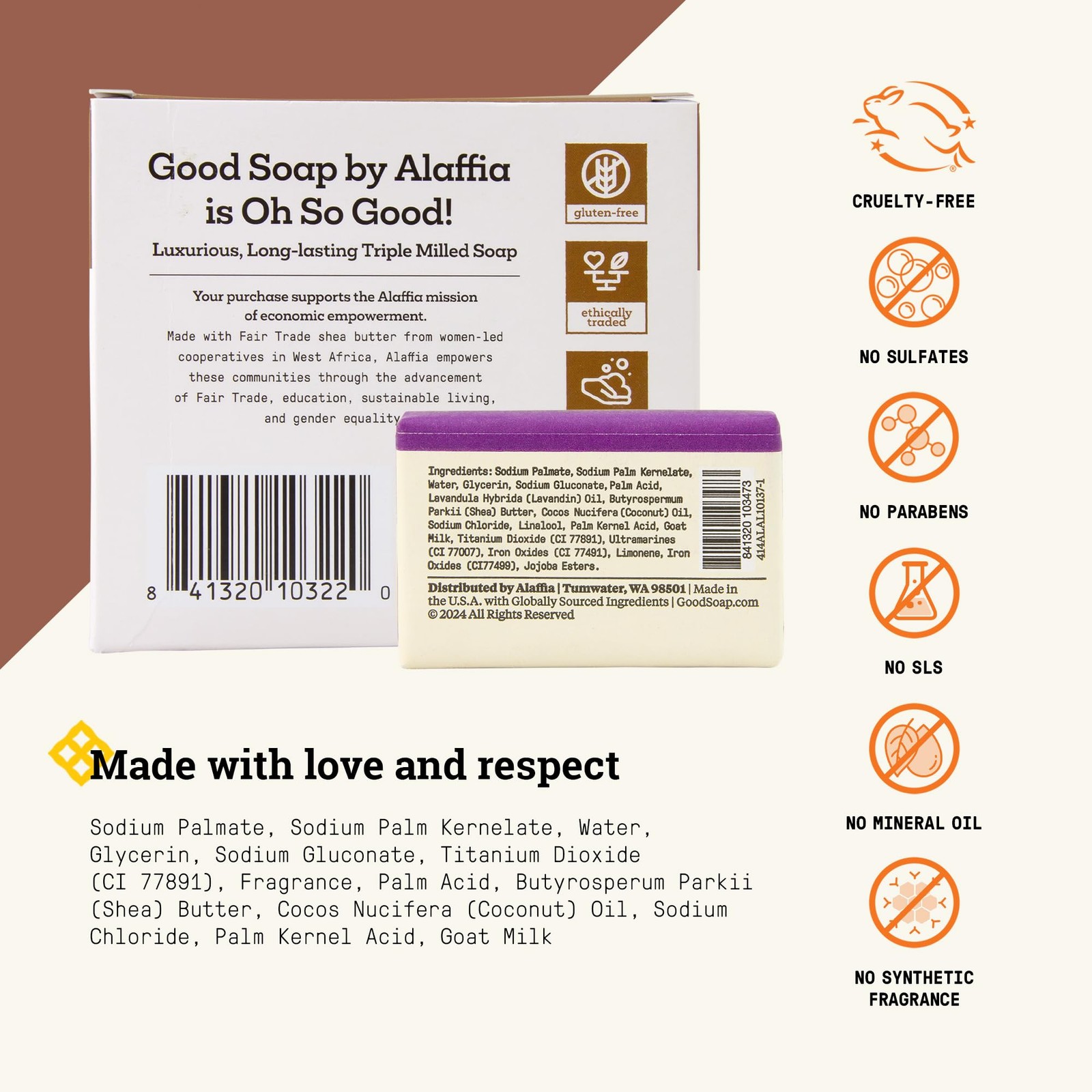 Coconut Soap 2-Pack (8 Bars) – Long-Lasting, Triple-Milled with Shea Butter