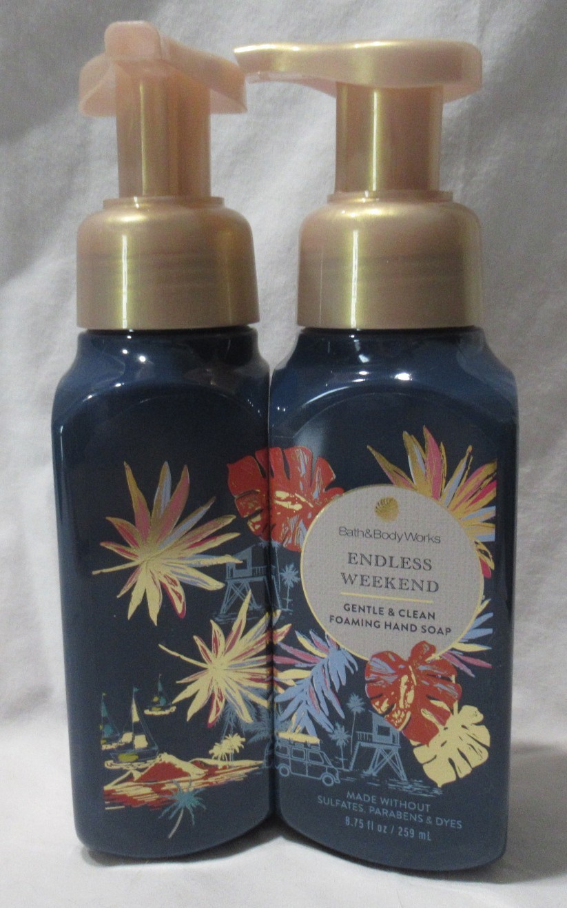 Bath & Body Works Gentle & Clean Foaming Hand Soap Lot Set 2 ENDLESS WEEKEND