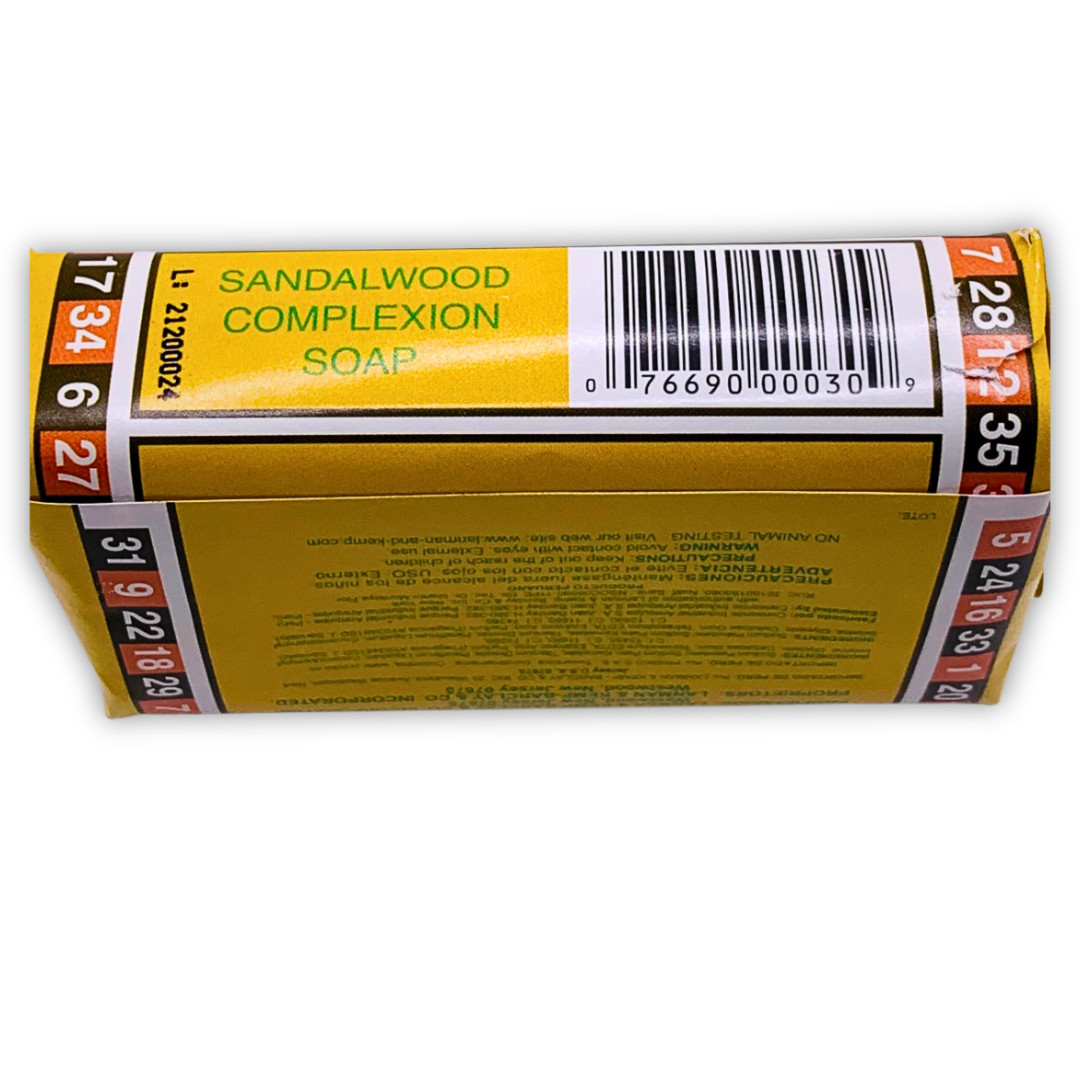 Murray & Lanman Sandalwood Bar Soap | Jabon Sandalo | 3.35 oz | Pack of 4