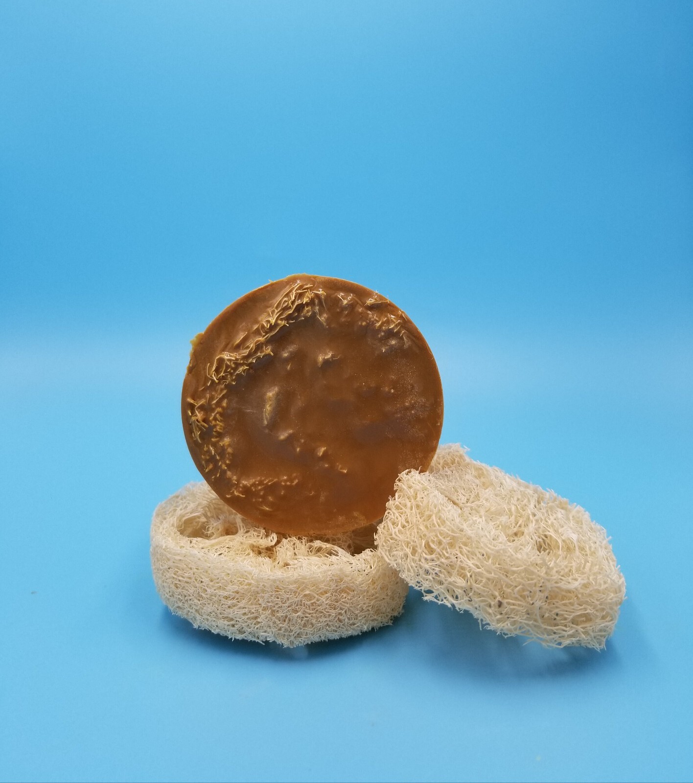 Turmeric Loofah Brightening Bar Soap, Exfoliating Luffa Soap, Rough Hands Feet