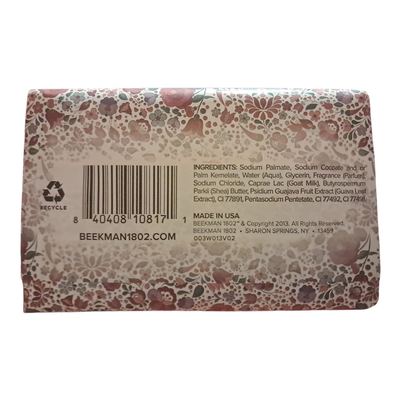 BEEKMAN 1802 HONEYED GRAPEFRUIT JUMBO BAR SOAP W/ GUAVA LEAF EXTRACT 🍃