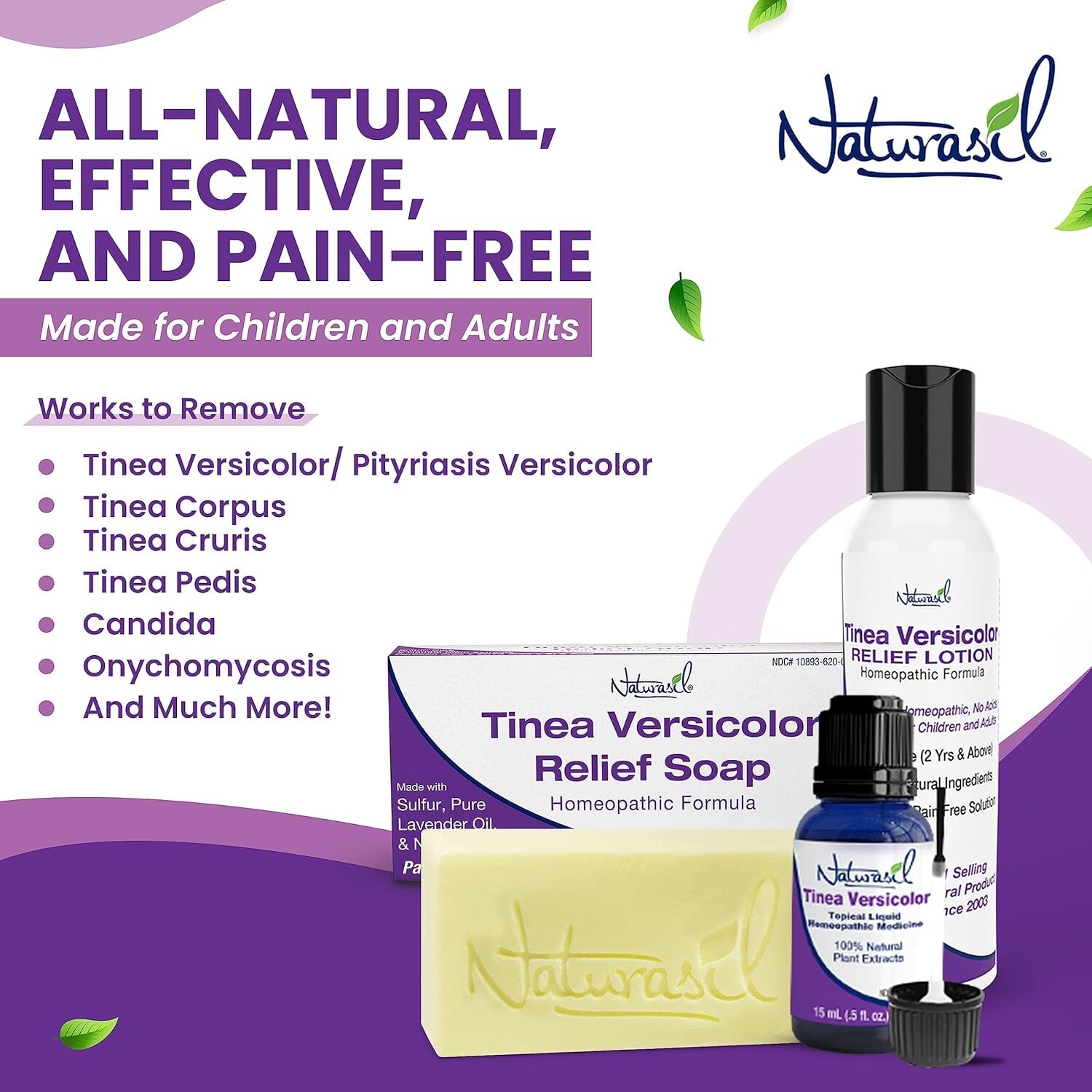 • Naturasil Homoeopathic Remedies Soap for Tinea Versicolor, 4 Ounce