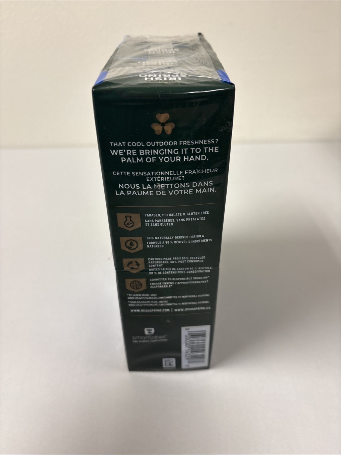 Irish Spring Deodorant Bar Soap Moisture Blast w HydroBeads 3.75oz 8 Pack B11-42