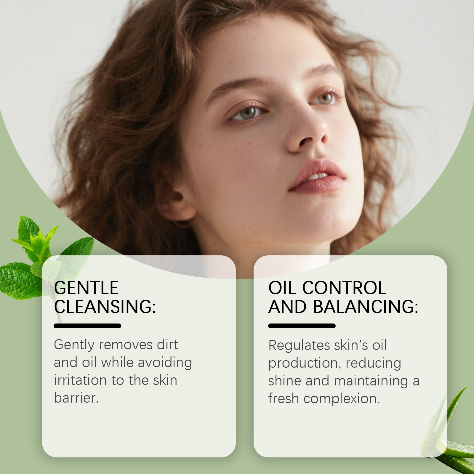 Tea Tree Oil Face Soap, Oil Control & Refreshing Cleansing Bar for Oily Skin