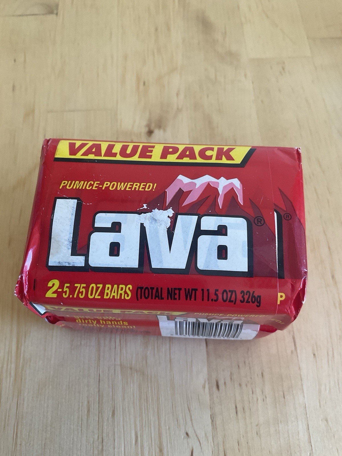 2 Pack Lava Heavy-Duty Hand Cleaner Bar Soap, 5.75 oz Twin Pack