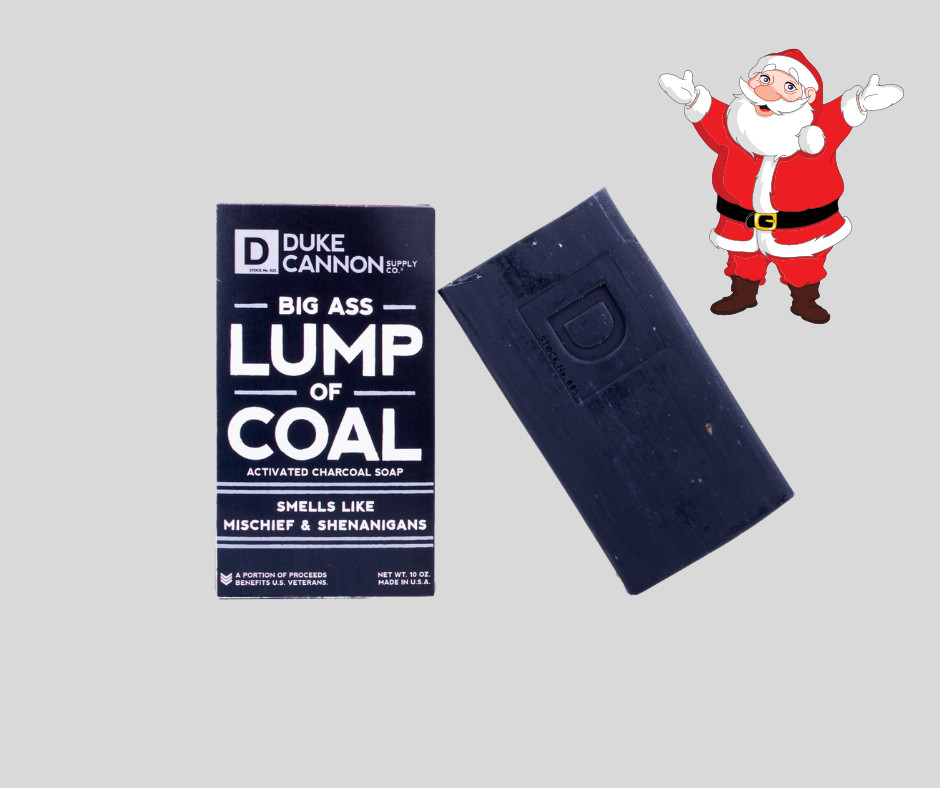 Duke Cannon Big Ass Lump Of Coal Big Ass Brick Soap Benefit Vets Shelf Wear Box
