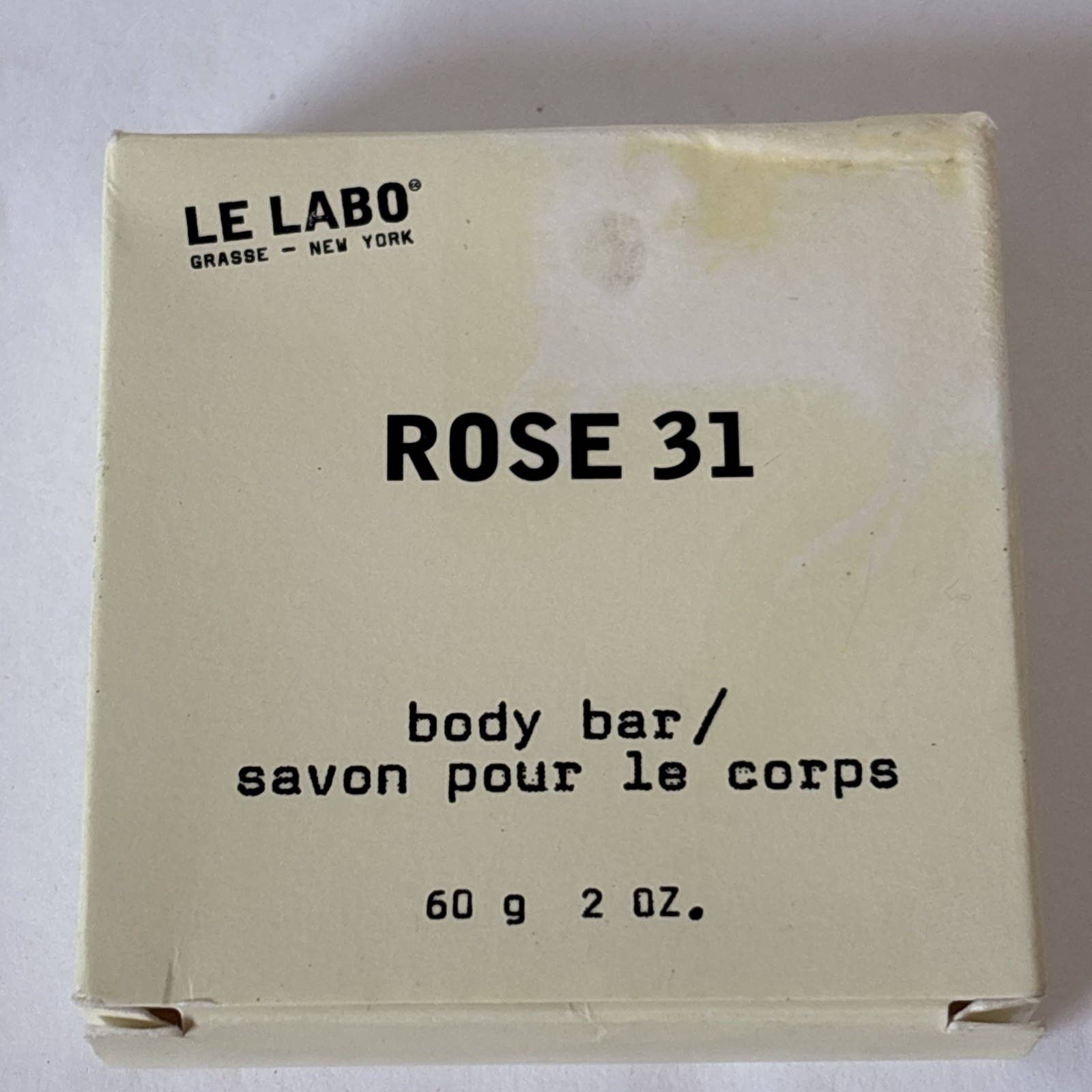 Le Labo Rose 31 Soap 60g NEW Worn Box