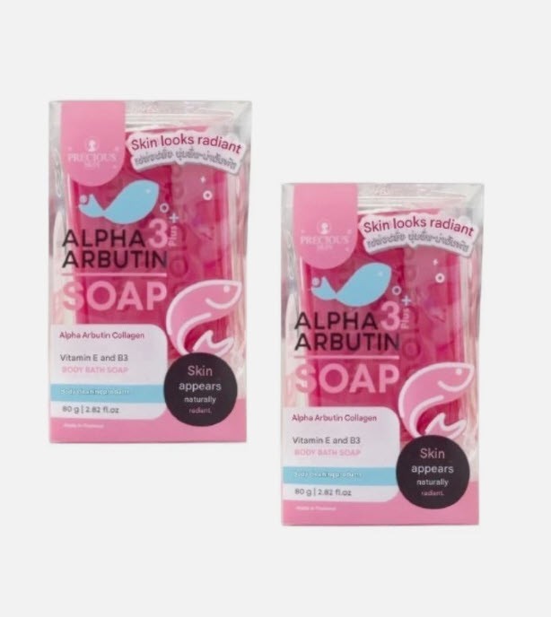 PRECIOUS SKIN Thailand Alpha Arbutin Plus Soap 2 Packs – USA SELLER