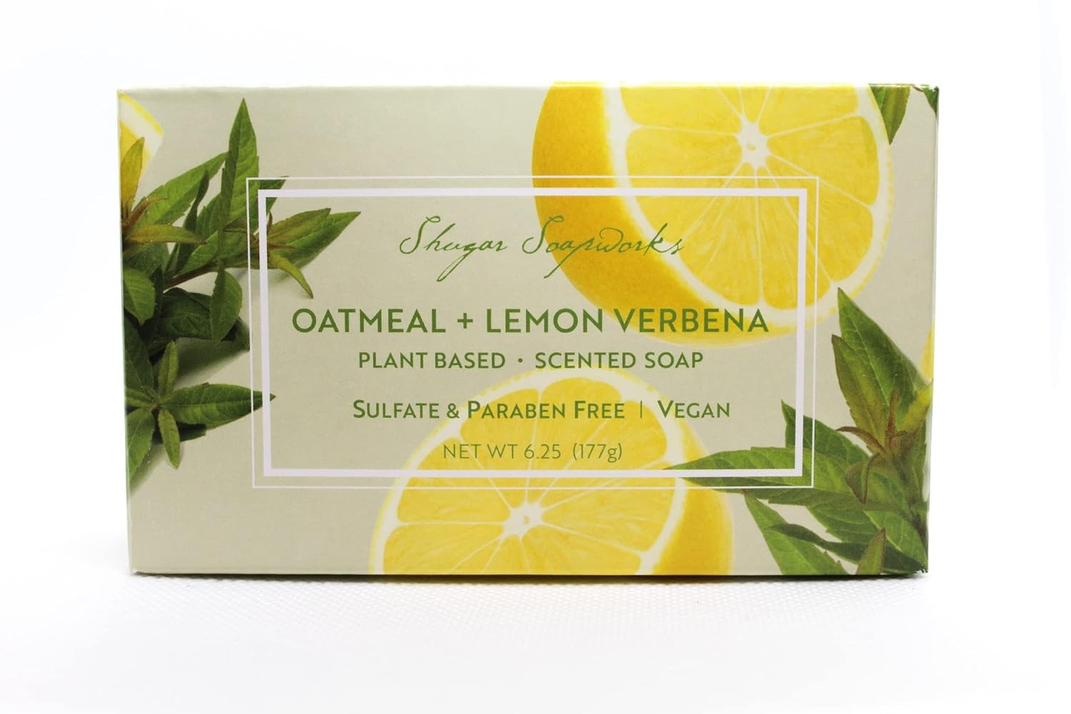 Oatmeal & Lemon Verbena Soap 6.25 Oz – Plant Based Vegan Natural Pure No Dyes