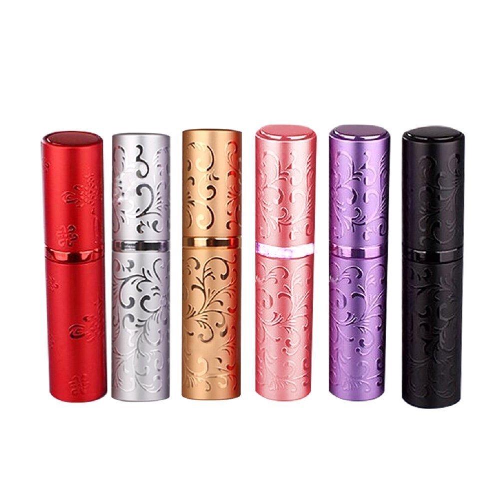 Womens Travel Refillable Rotation Empty Atomiser Spray Perfume Bottle 10ML