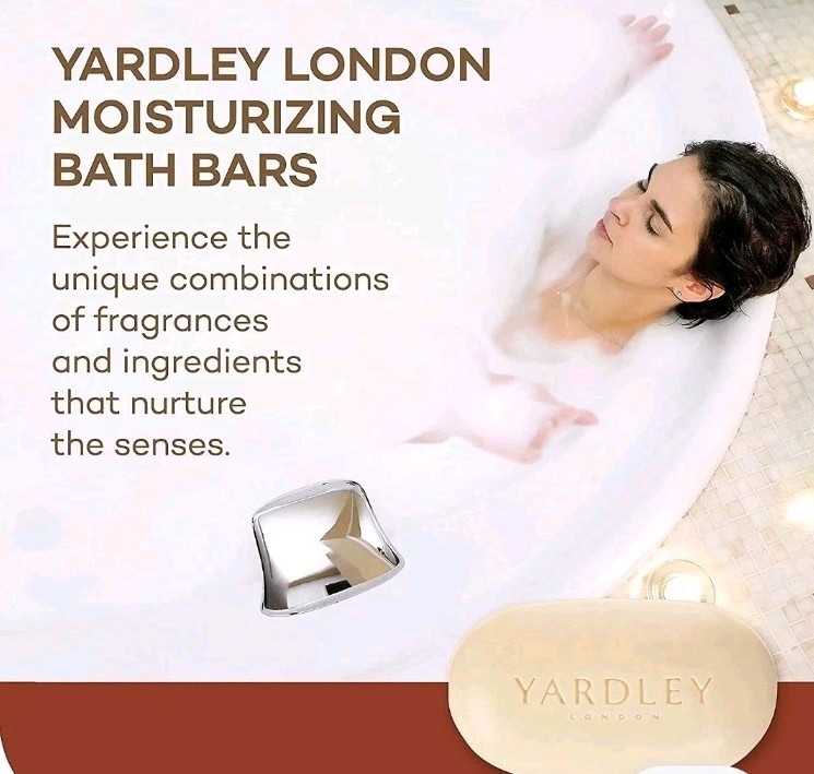 🤎(6) Yardley London Cocoa Butter Vitamin E Bar Soap 4.25 Ounce🤎
