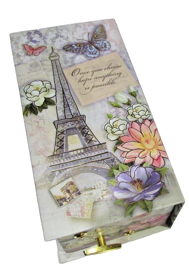 Pooch & Sweetheart EIFFEL TOWER BOX W/SOAP ~Verse on Top of Box~VERBENA SOAP~NEW