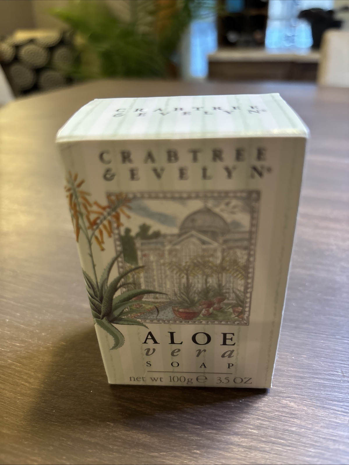 Crabtree & Evelyn Aloe Vera 3.5 Oz Bar Soap NOS 1988 Retired NOS