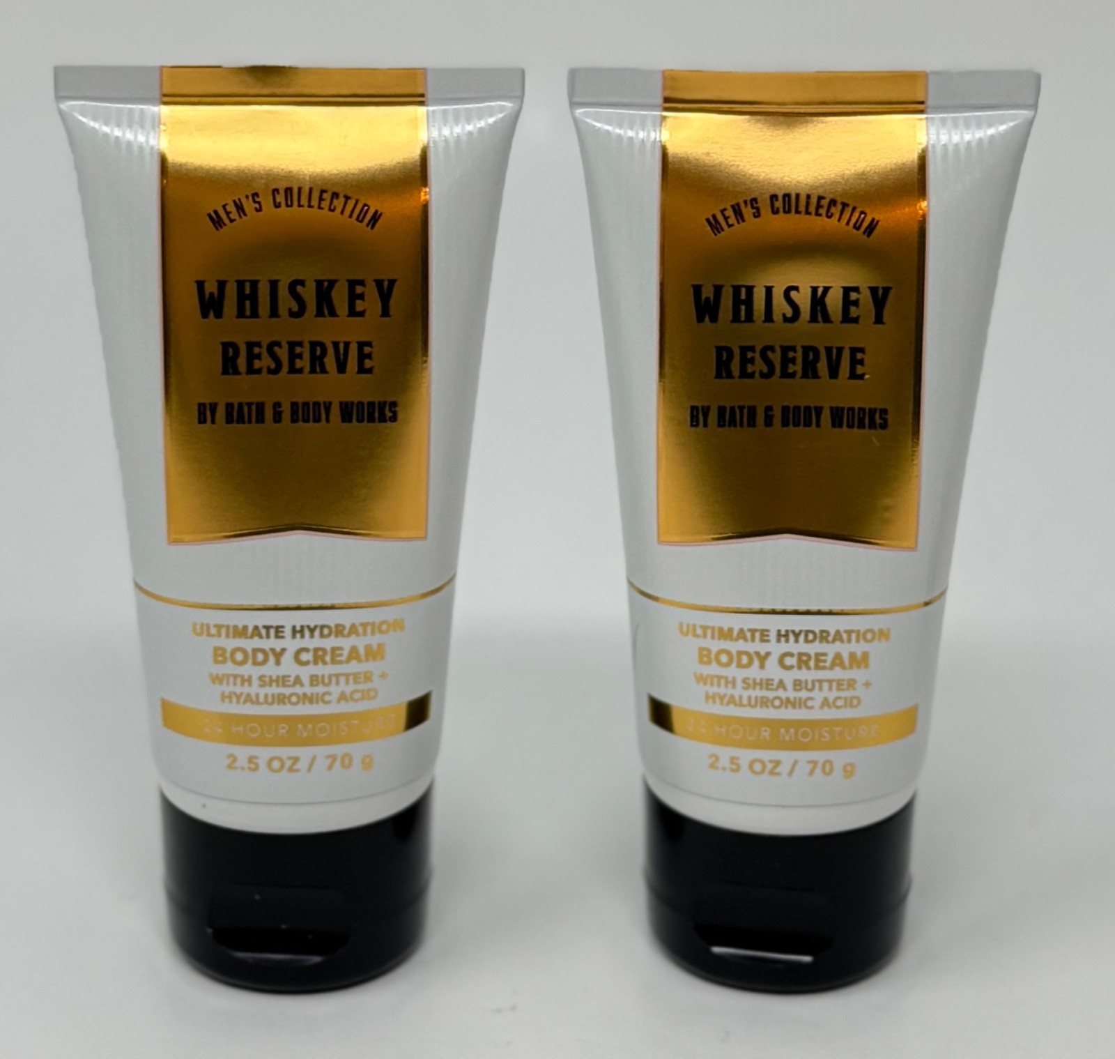 2 BATH & BODY WORKS WHISKEY RESERVE ULTIMATE CREAM HAND LOTION TRAVEL 2.5 OZ